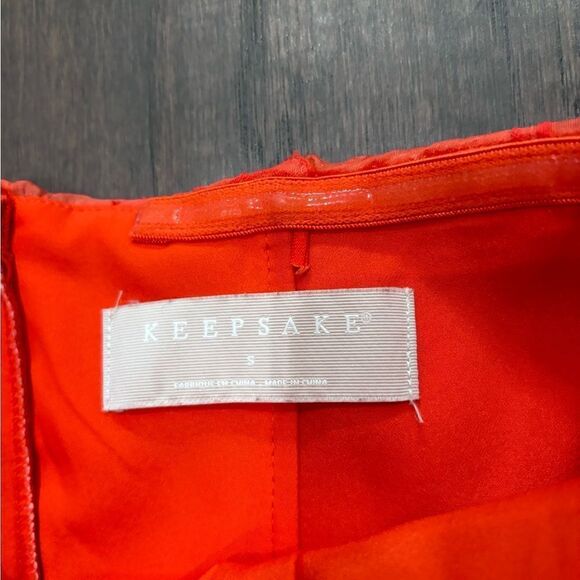 KEEPSAKE RADAR MINI DRESS IN POP RED Sz S EUC - Picture 7 of 7
